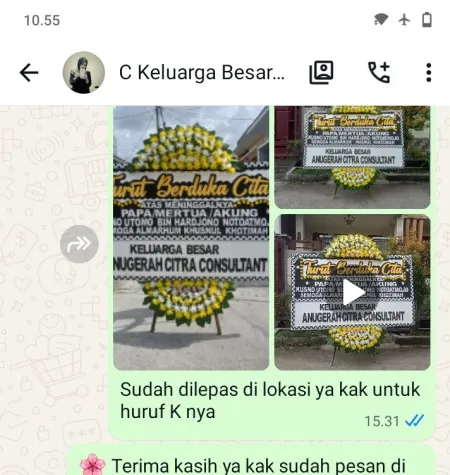 Pengiriman Papan Bunga Duka Jatinegara