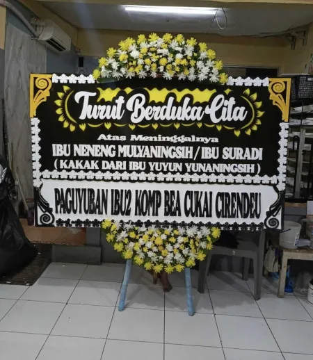 Papan Bunga Duka Jatinegara