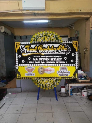 Papan Bunga di Jatinegara